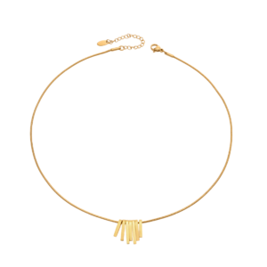 Tassel collarbone pendant necklace 18K gold
