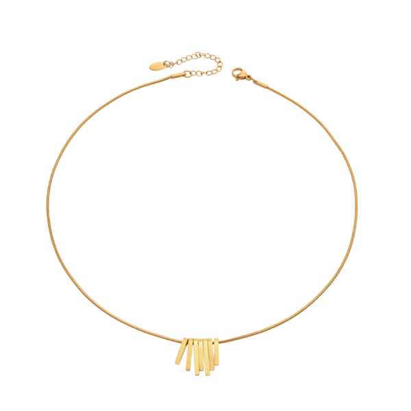 Tassel collarbone pendant necklace 18K gold