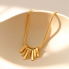 Tassel collarbone pendant necklace 18K gold