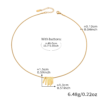 Tassel collarbone pendant necklace 18K gold