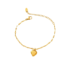 Heart-shaped bracelet in 18K gold