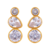Teardrop Diamond Earrings in 18K Gold