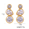 Teardrop Diamond Earrings in 18K Gold