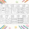 Number Coloring Pages 1–10 for Kids Ages 3–6 | Printable Pack Number Coloring Pages 1–10 for Kids Ages 3–6