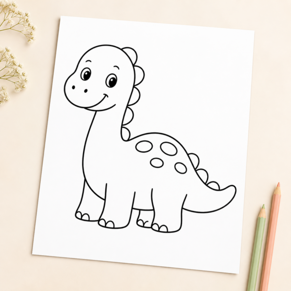 Dinosaur Coloring Pages for Kids Ages 3–6