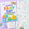 Quiet Time Activity Pack for Kids Ages 3–6 with printable preschool worksheets and crayons