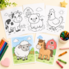 Preview of printable farm animal coloring pages for preschool kids