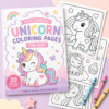 f- Easy unicorn coloring pages printable pack for kids ages 3–6